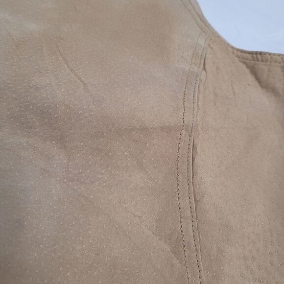VINTAGE 90s vest‎ boxy tan leather southwestern button up XL - Picture 5 of 8